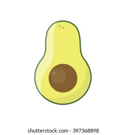 avocado icon. vector illustration