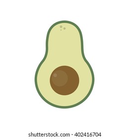 avocado icon. vector illustration