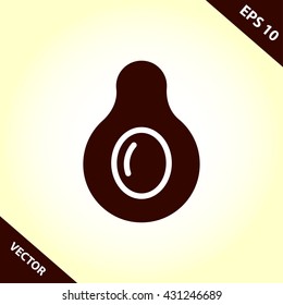 avocado icon. avocado vector illustration