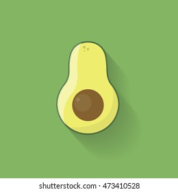 avocado icon. vector illustration