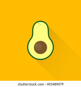avocado icon. vector illustration