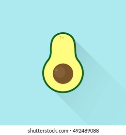 avocado icon. vector illustration