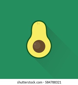 avocado icon. vector illustration