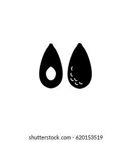 avocado icon - vector illustration.