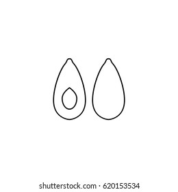 avocado icon - vector illustration.