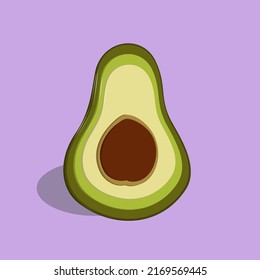 Avocado icon vector illustration, best for your decoration images. Persea americana