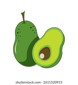avocado icon vector illustration design template
