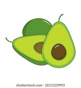 avocado icon vector illustration design template