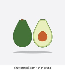 Avocado icon, vector illustration design. Fruits collection.