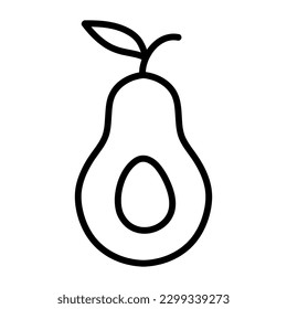 Avocado icon, vector illustration. vector avocado icon illustration isolated on white background..eps