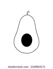 plantilla de logotipo de ilustración vectorial de icono de aguacate