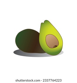 Avocado-Symbol, Vektorgrafik-Logo-Design
