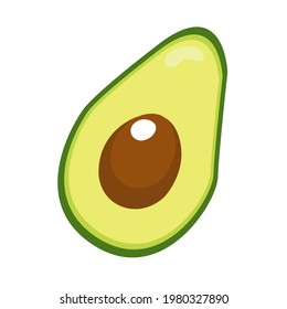 avocado icon, vector illustration on white background