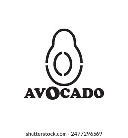 AVOCADO ICON VECTOR ILLUSTRATION SYMBOL DESIGN