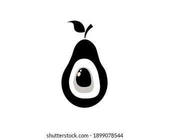 Avocado icon. Vector illustration. Vitamin. Diet