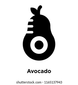 Avocado icon vector isolated on white background, Avocado transparent sign , food and fruit symbols