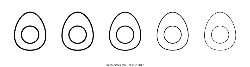 Avocado icon Vector logo sign