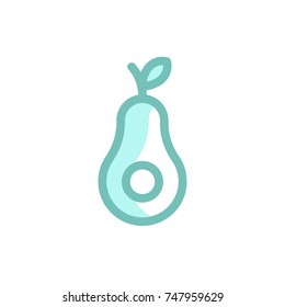 avocado icon vector. avocado icon modern style design