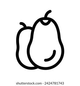 Avocado Icon Vector Symbol Design Illustration