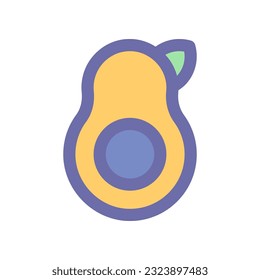 icono de aguacate para tu diseño de sitio web, logotipo, aplicación, interfaz de usuario.