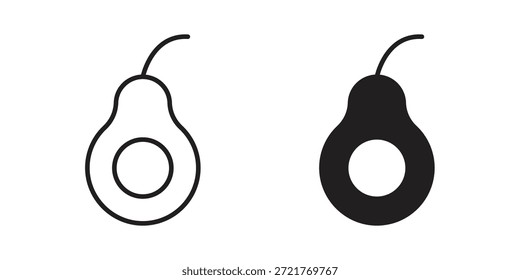 Icono de aguacate para su diseño de Sitio web, logotipo, App, interfaz de usuario. EPS10