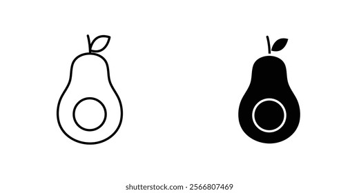 Avocado icons pack for apps and web UI designs