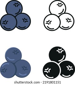 avocado illustration in flat style, line art,  silhouette and colored icons