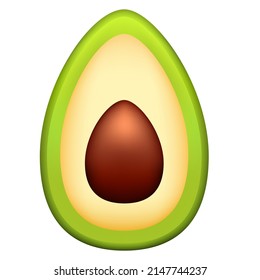 aguacate. Ilustración de verduras. Ilustración vectorial.