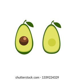  avocado illustrations isolated
