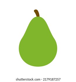 Avocado isolated on white background
