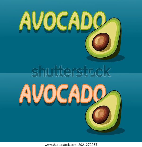 Avocado Label Advertising Vector Stock Vector (Royalty Free) 2021272235 ...