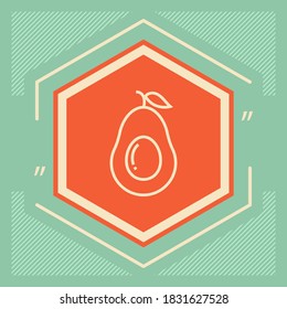 Avocado line icon - elements for your design
