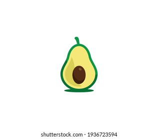 Avocado logo fruit vector health 