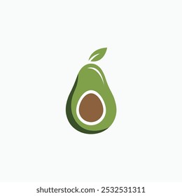 Plantilla de Vector de diseño de logotipo de aguacate