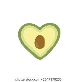 Avocado logo icon sign. Hand drawn. Doodle design