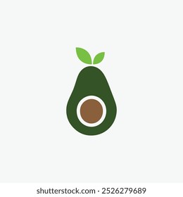 Avocado logo, avocado oil, avocado icon, eco, leaf, vegan, fresh natural avocado logo fully editable vector template