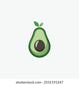 Avocado logo, avocado oil, avocado icon, eco, leaf, vegan, fresh natural avocado logo fully editable vector template