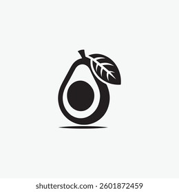 Avocado logo, avocado oil, avocado icon, eco, leaf, vegan, fresh natural avocado logo fully editable vector template