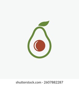 Avocado logo, avocado oil, avocado icon, eco, leaf, vegan, fresh natural avocado logo fully editable vector template