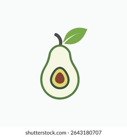 Logotipo de abacate, óleo de abacate, ícone de abacate, eco, folha, vegan, logotipo de abacate natural fresco totalmente editável modelo vetorial