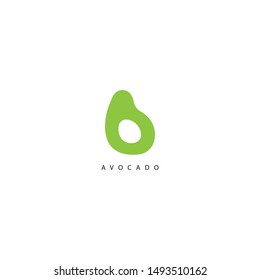 avocado logo with a simple shape in the shape of the letter B and fresh colors are the hallmark of this design. unique, modern.