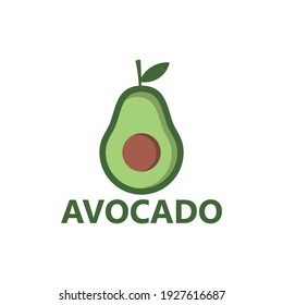 Avocado logo template design vector