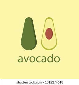 Avocado logo vector design template