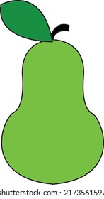 Avocado auf weißem Hintergrund, Avocado-Vektorgrafik, grüne Birne, Avocado-Symbol-Vektorgrafik, Avocado-Animationsvektor für Ihre Designanforderungen