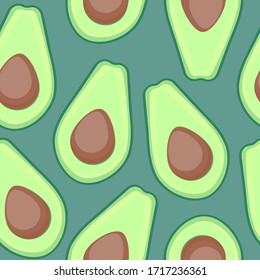 Patrón aguacate. Vocado verde brillante con un diseño transparente