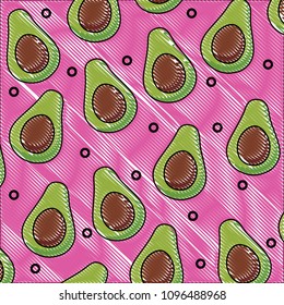 avocado pattern design