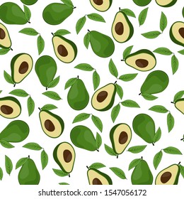 Avocado Pattern Design, Seamless Avocados Pattern. 