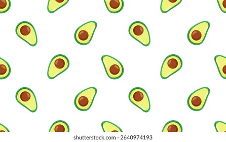 Avocado pattern geometric seamless. fresh avocados pattern.