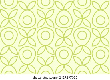 Avocado pattern. Natural food background creative simple style, agriculture vector design. Healthy Food pattern. Line geometric mosaic seamless pattern illustration. 