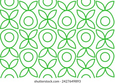 Avocado pattern. Natural food background creative simple style, agriculture vector design. Healthy Food pattern. Line geometric mosaic seamless pattern illustration. 